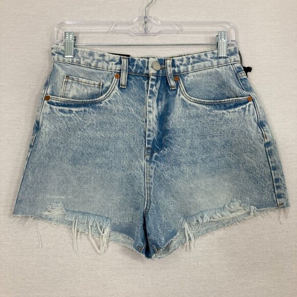 New Blank NYC the Reeve Ultra High Rise Distressed Jeans Shorts size 27 - Picture 1 of 12